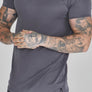 SikSilk - Muscle Fit T-Shirt - Grey